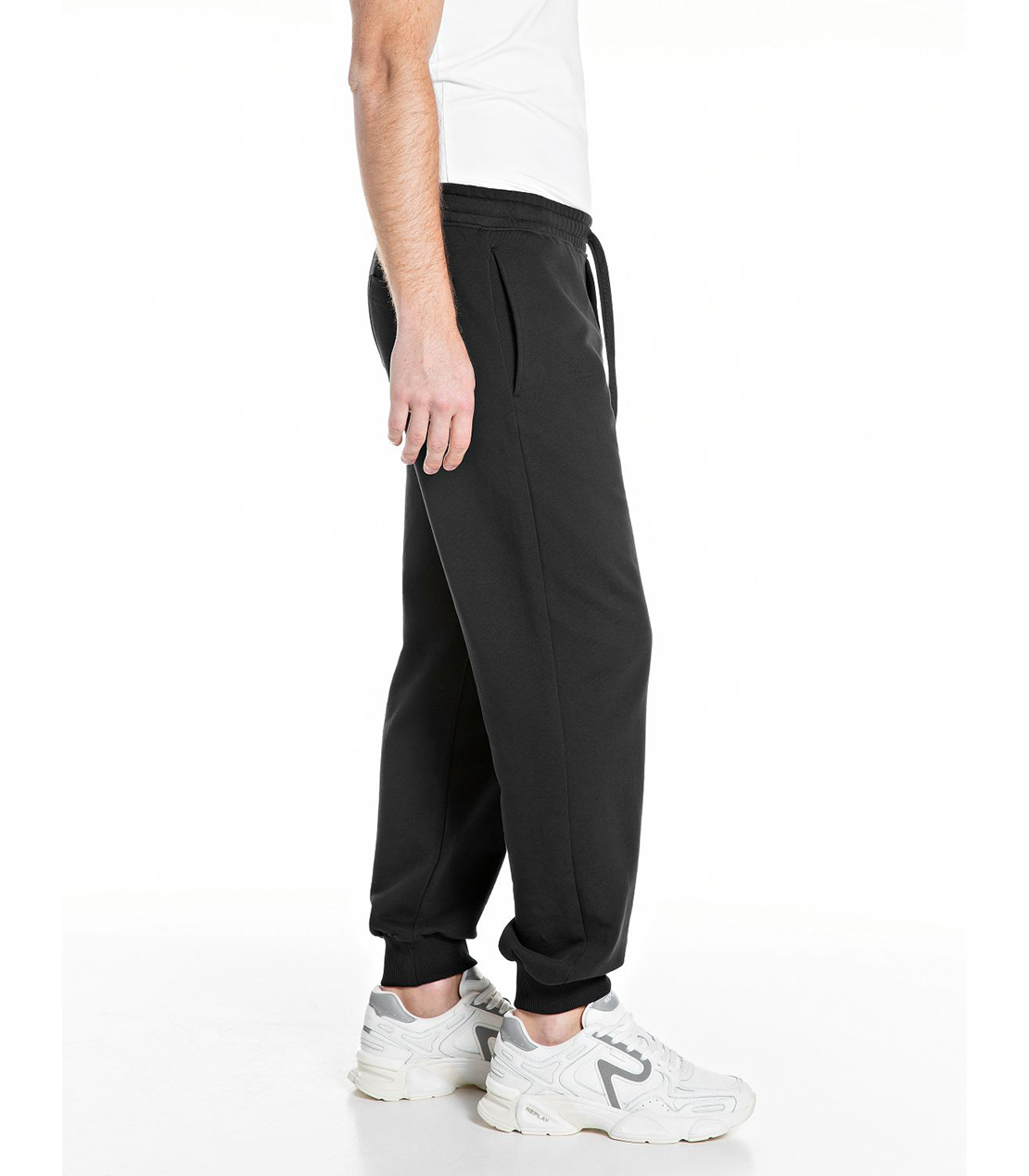 コットンテリーフリースパンツ 詳細画像 ブラック 3